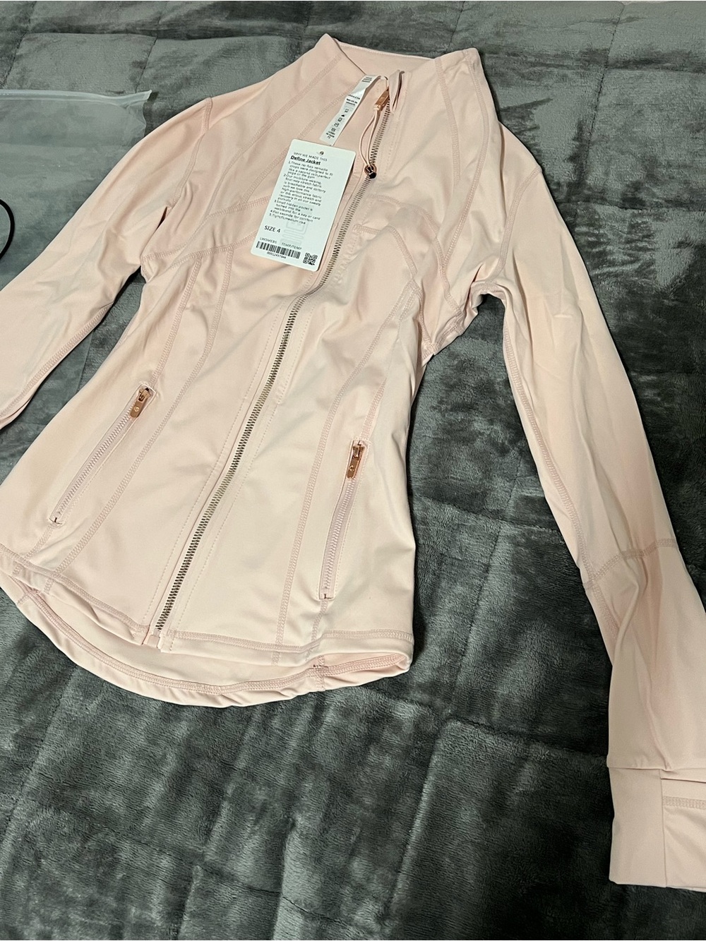 lululemon athletica Light Pink Zip-Up Active Blazer